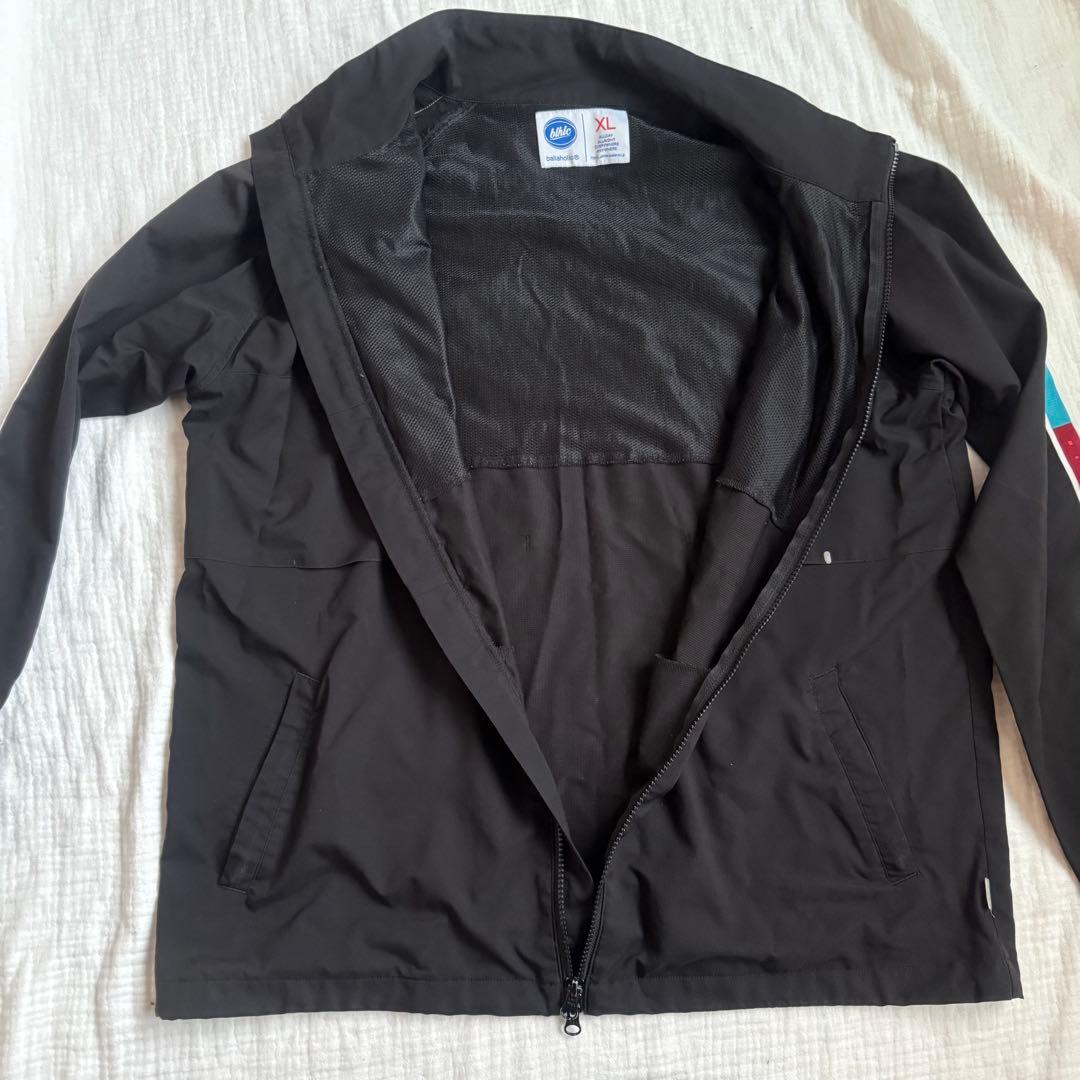 美品☆ballaholic/ボーラホリック/フルジップ/ナイロンジャケット/黒