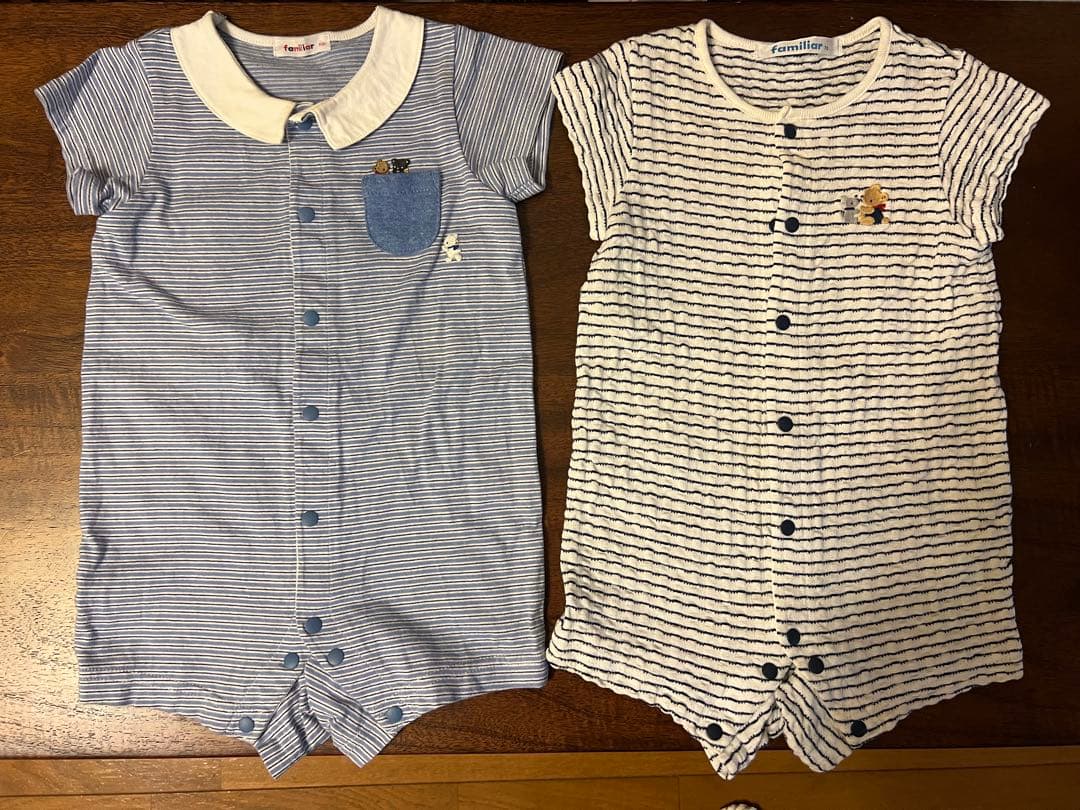 ファミリア　ロンパース2点セット