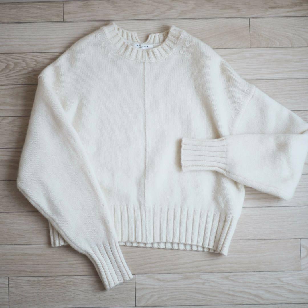 トゥモローランド MACPHEE ラムカシミヤ クルーネックプルオーバー