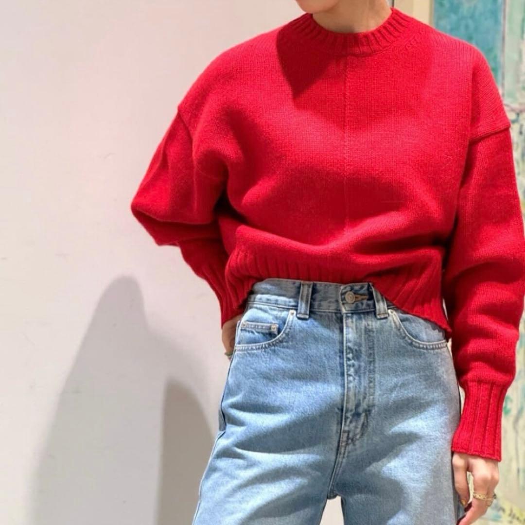 トゥモローランド MACPHEE ラムカシミヤ クルーネックプルオーバー