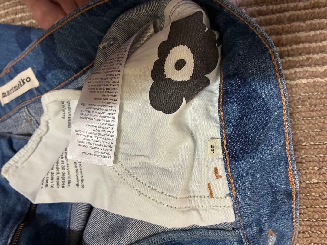 年末セール　日本未発売　マリメッコ　デニム　マリデニム　28／30