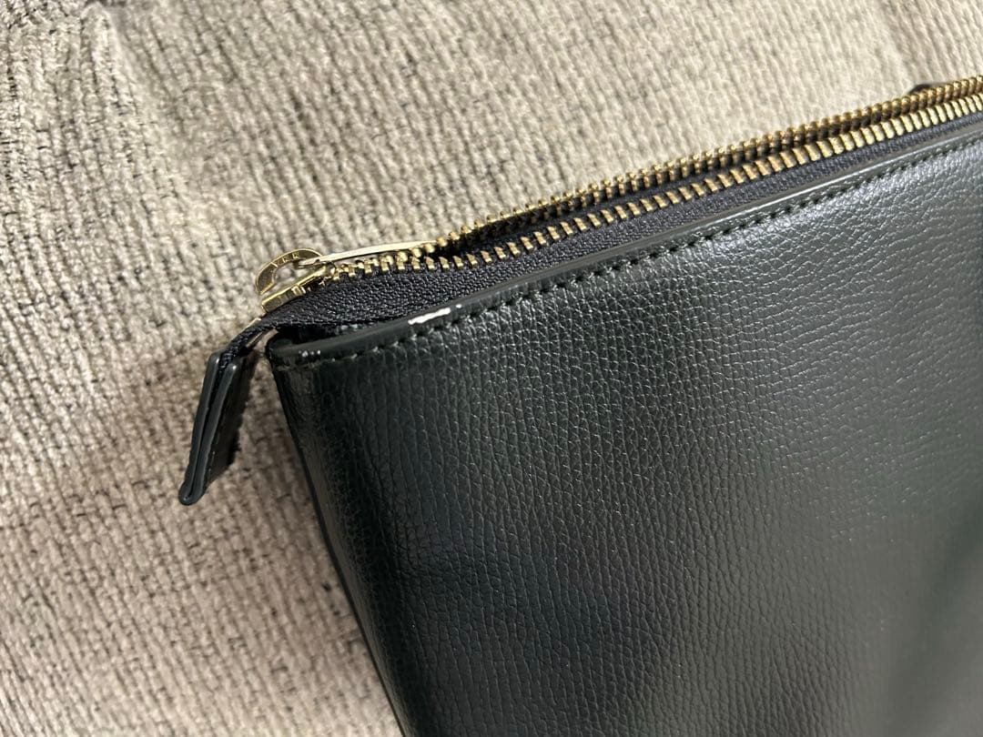 ポールスミス　Paul Smith トートバッグ　レザー　ダークグリーン