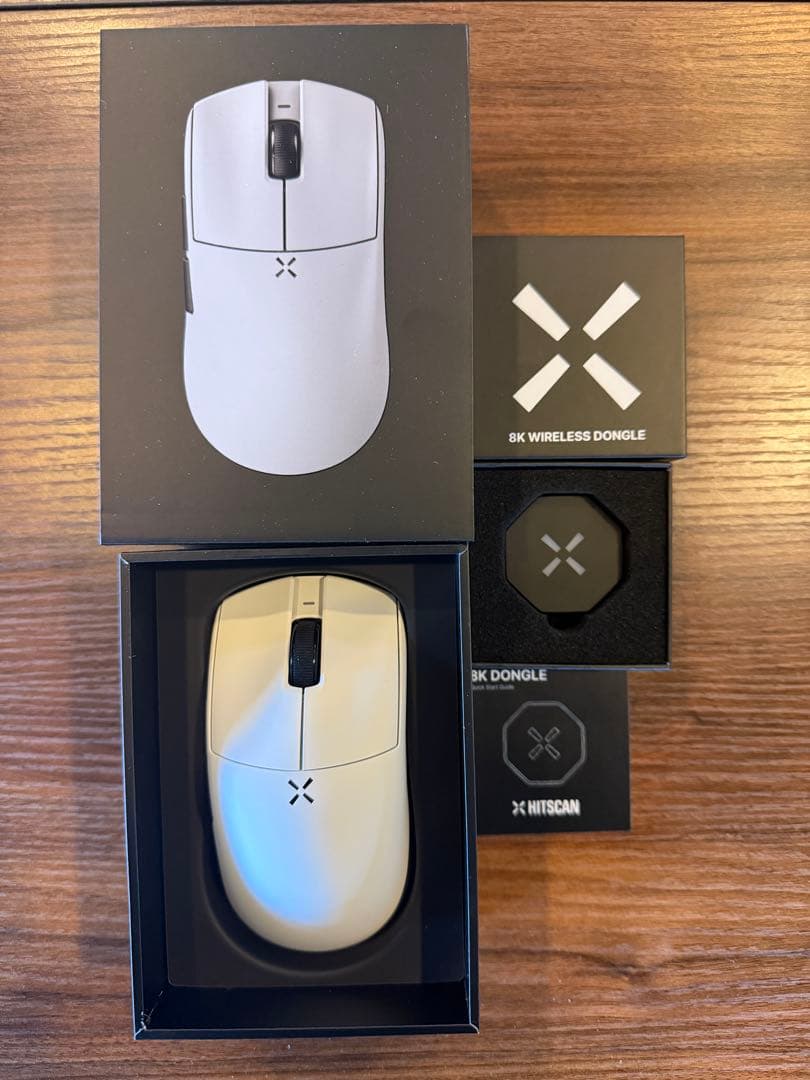 マウス・トラックボール Hitscan Hyperlight White 8Kdongle