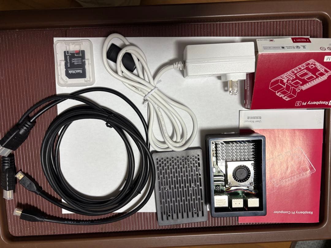 ミニPC Raspberry Pi 5 Starter Kit