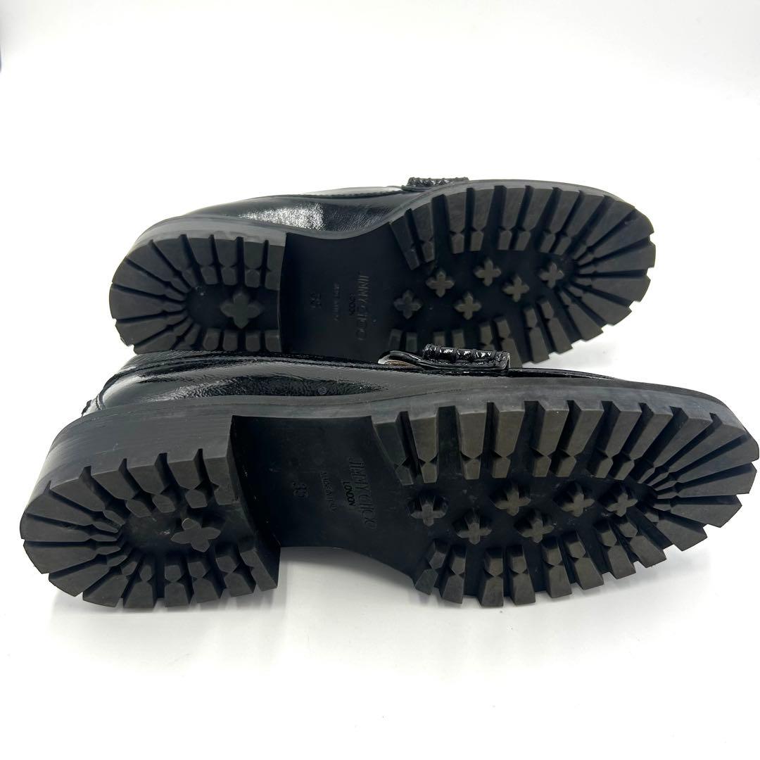 Jimmy Choo ジミーチュウ ローファー ラインストーン