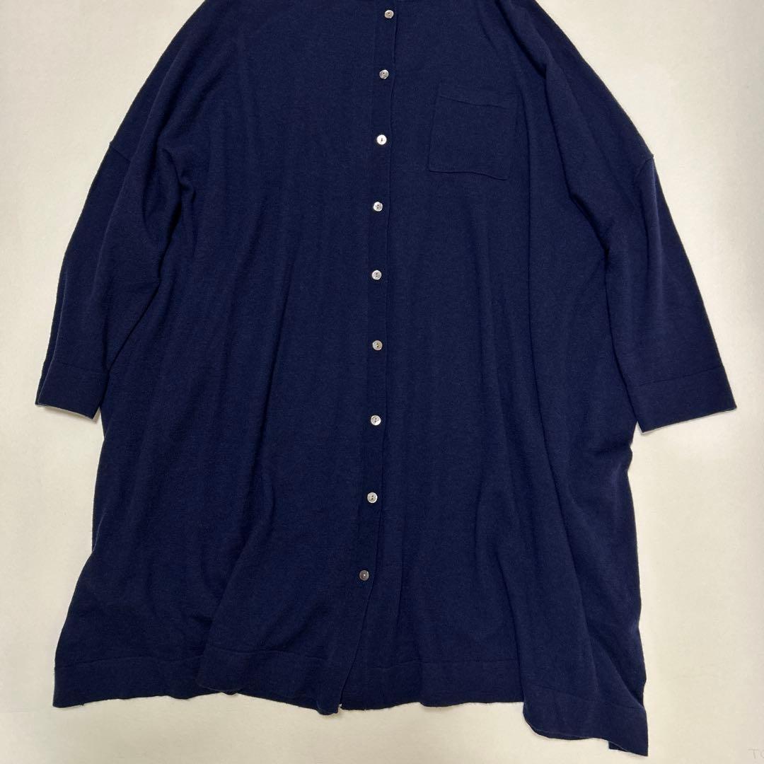 【新品タグ付き】ミズイロインド mizuiro ind ウール カーディガン