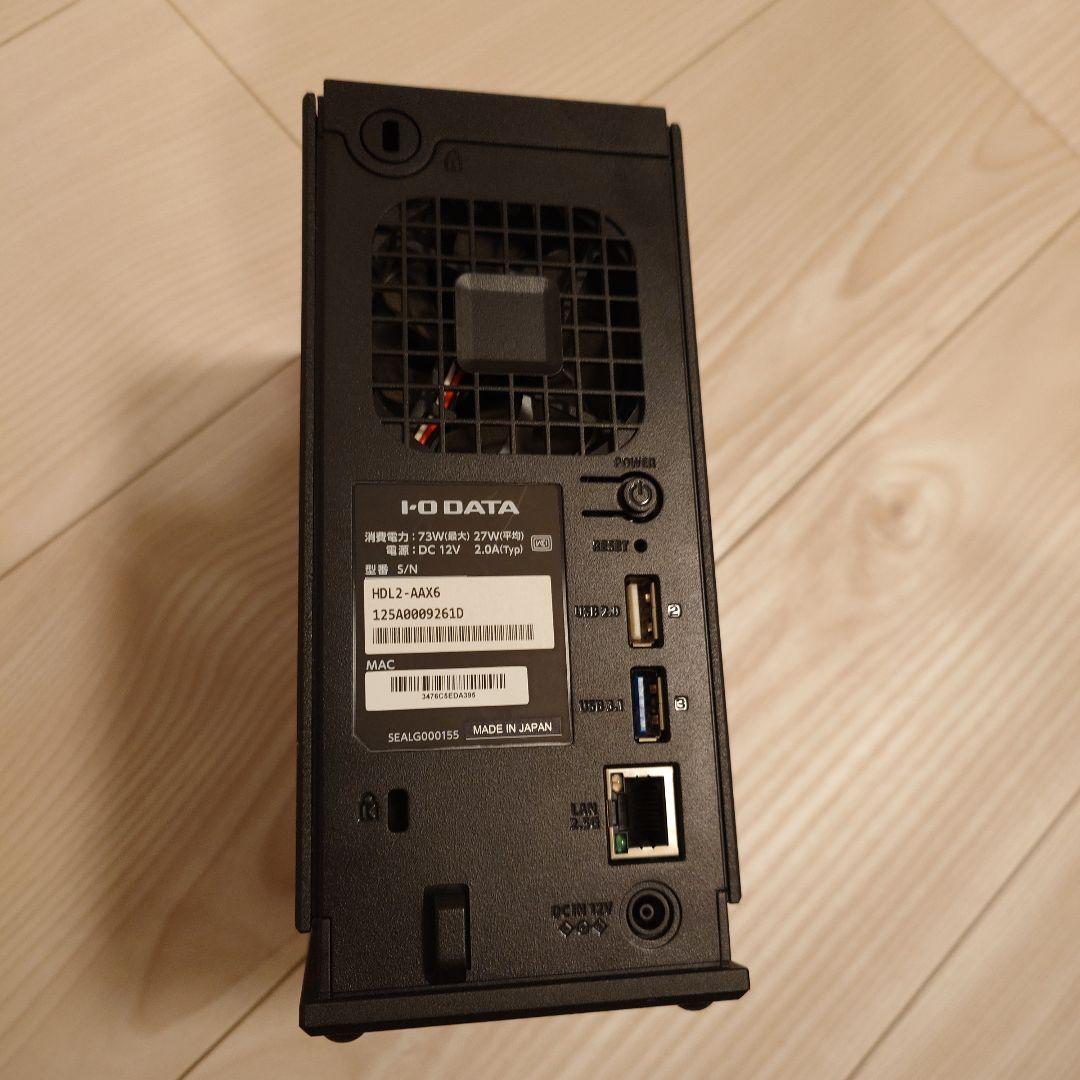 外付けハードディスク・ドライブ NAS HDL2-AAX6