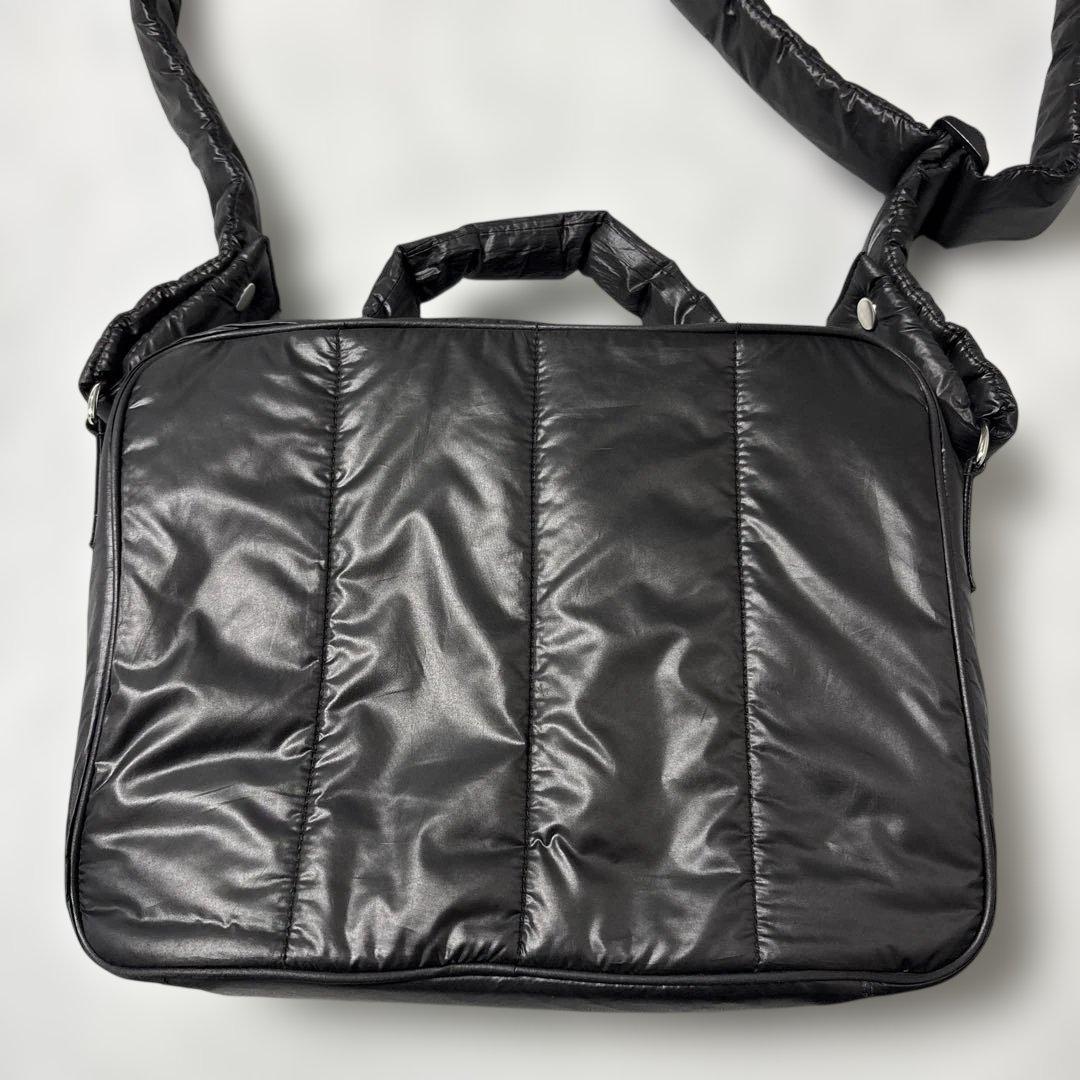 calin カラン ブラックナイロン マザーズバッグ キルティング