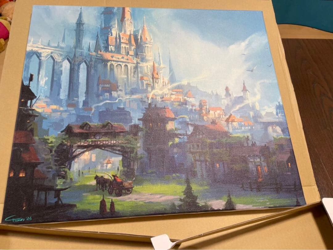 MTG　始まりの町　キャンバスアート　絵