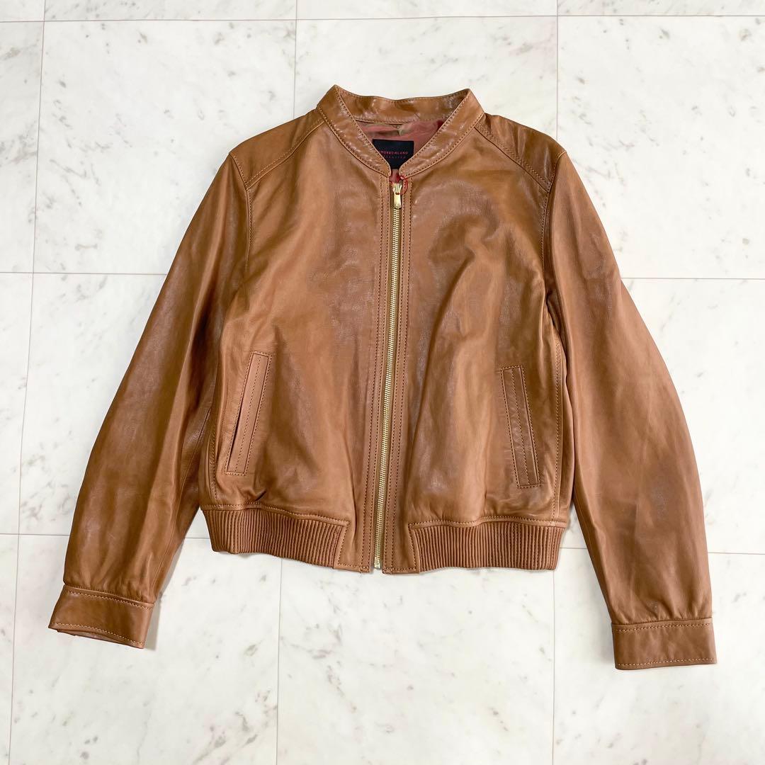 新品　TOMORROWLAND レザージャケット　ブルゾン　ラムレザー　羊革