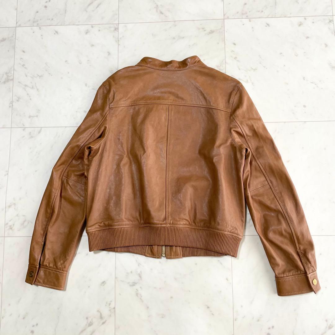 新品　TOMORROWLAND レザージャケット　ブルゾン　ラムレザー　羊革