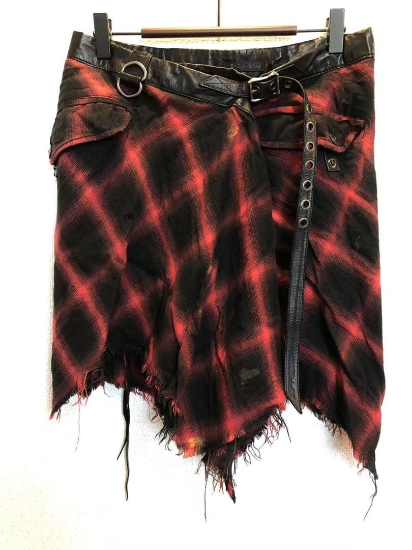 ケムリ初期hyde着用 KMRII チェックスカート yasu