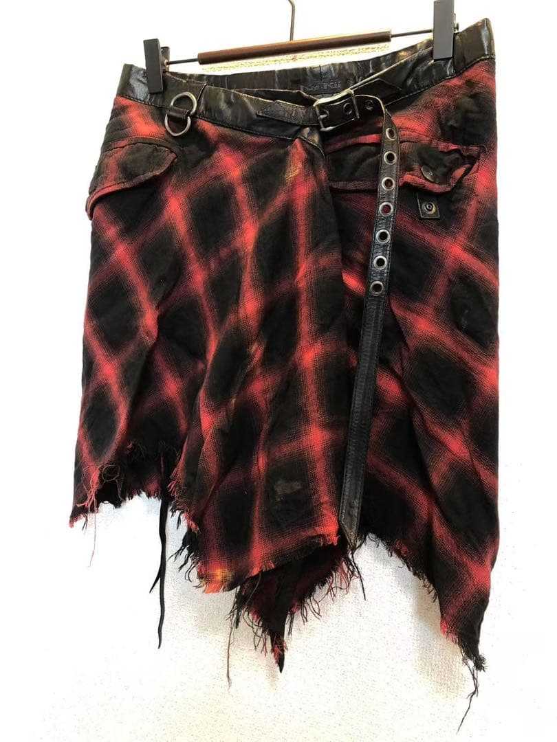 ケムリ初期hyde着用 KMRII チェックスカート yasu