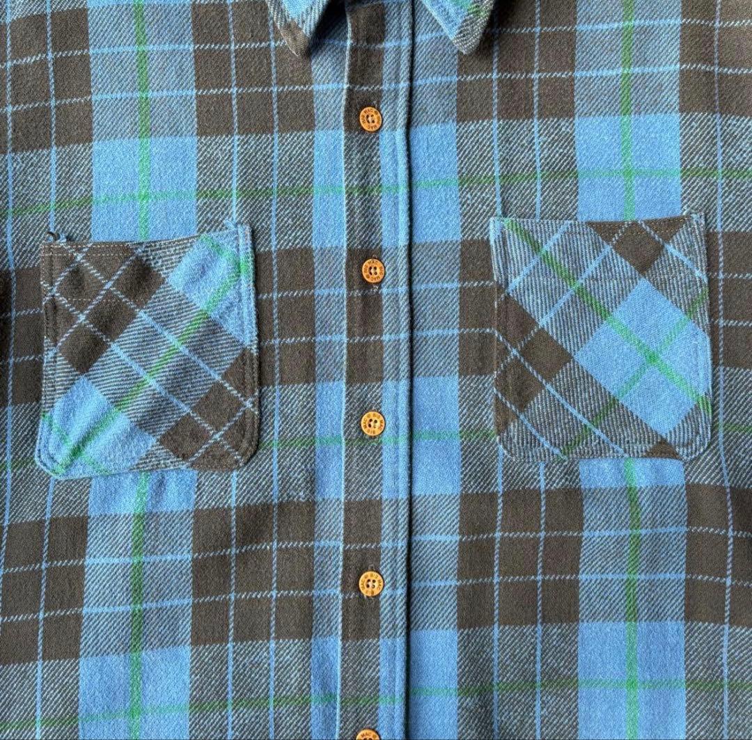 80’s BIG MAC ビックマック ブルー フランネルシャツ チェックネル