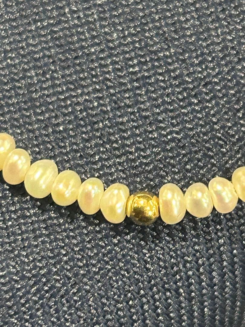 真珠　ブレスレット　K14