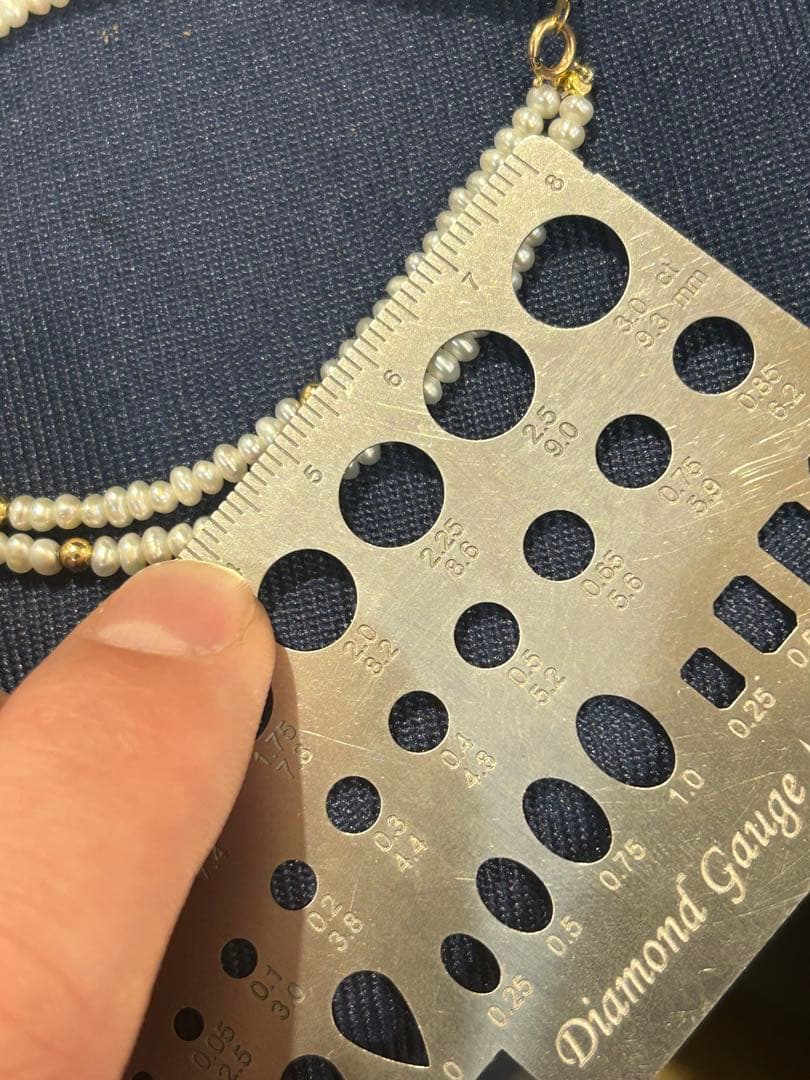 真珠　ブレスレット　K14