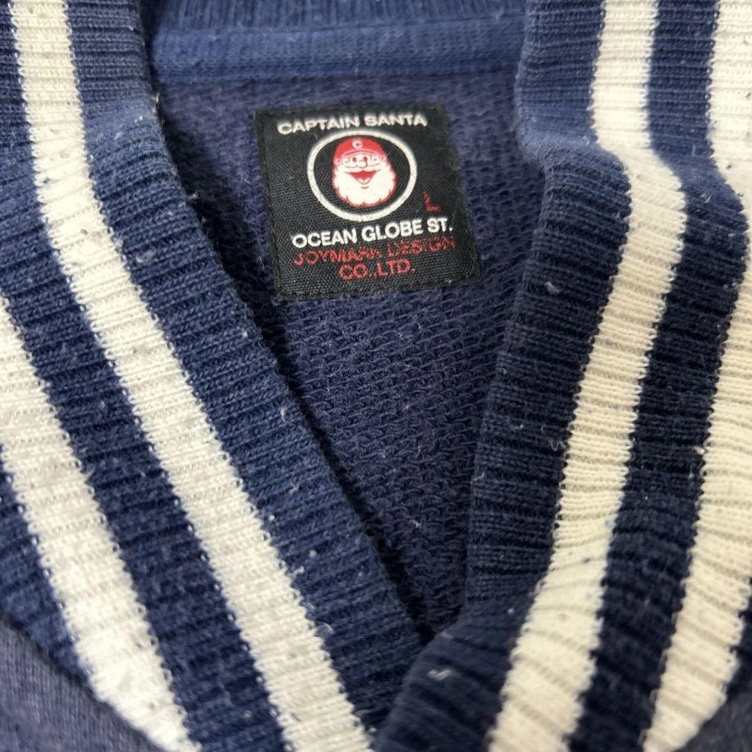 CAPTAIN SANTA スタジャン Lサイズ ネイビー/ホワイト