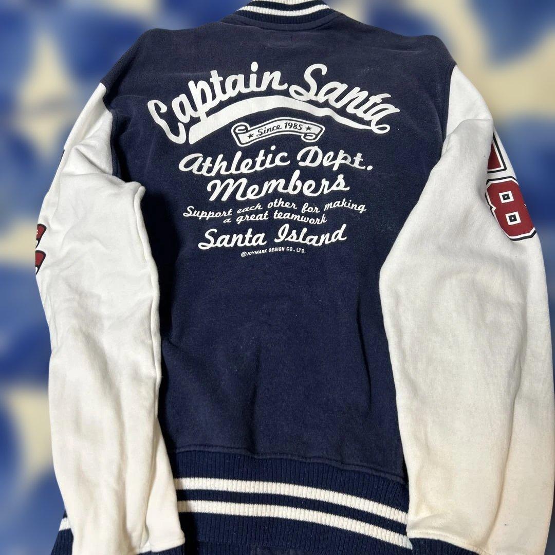 CAPTAIN SANTA スタジャン Lサイズ ネイビー/ホワイト
