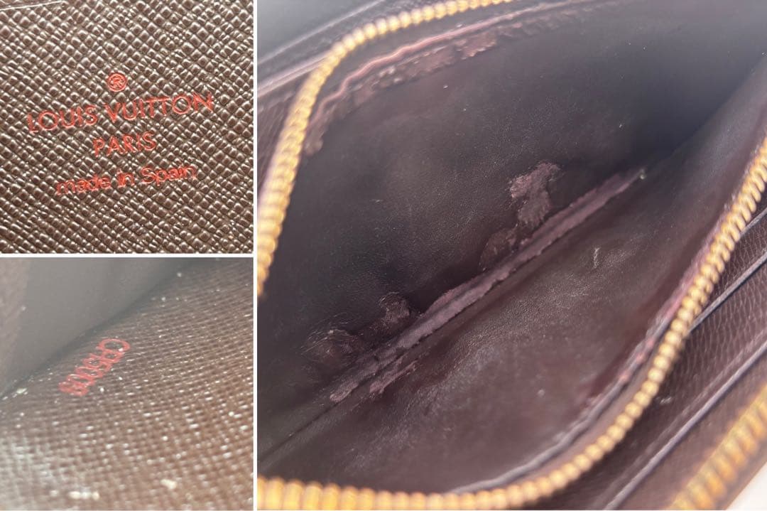 ルイ・ヴィトン N41661 ダミエ ジッピーウォレット ラウンドジップ 長財布