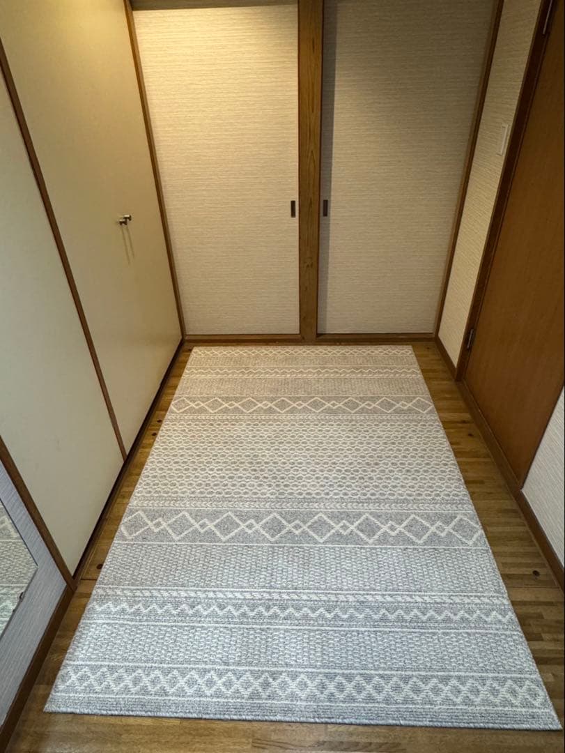 【新品】unico ラグ　アランニット 140×200