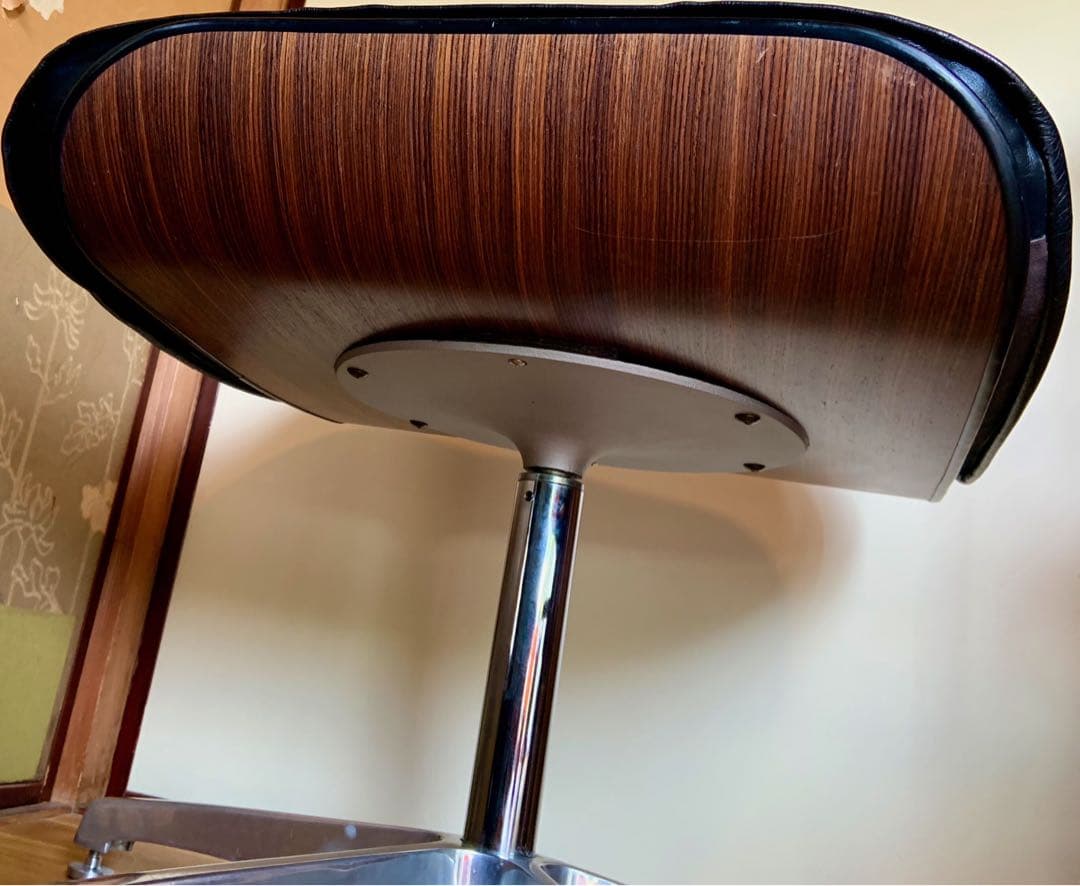 J*様 ヴィンテージ　黒革×木目調のスツール　椅子•チェア　1960s ハーマン