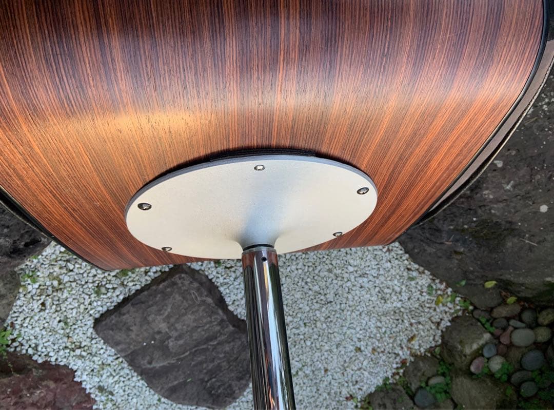 J*様 ヴィンテージ　黒革×木目調のスツール　椅子•チェア　1960s ハーマン