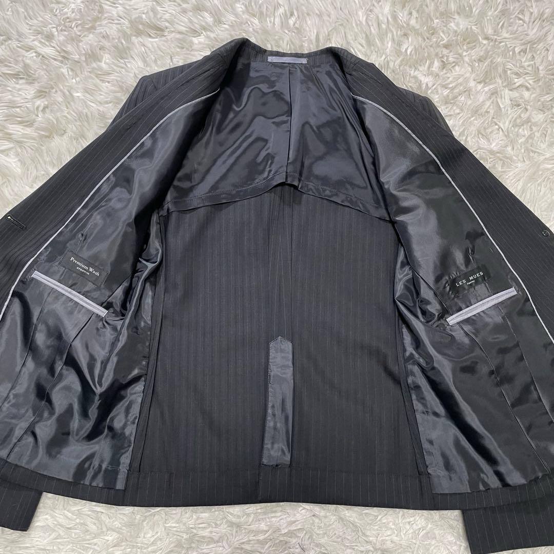 美品 アオキ LES MUES レミュー プレミアムウォッシュスーツ LL