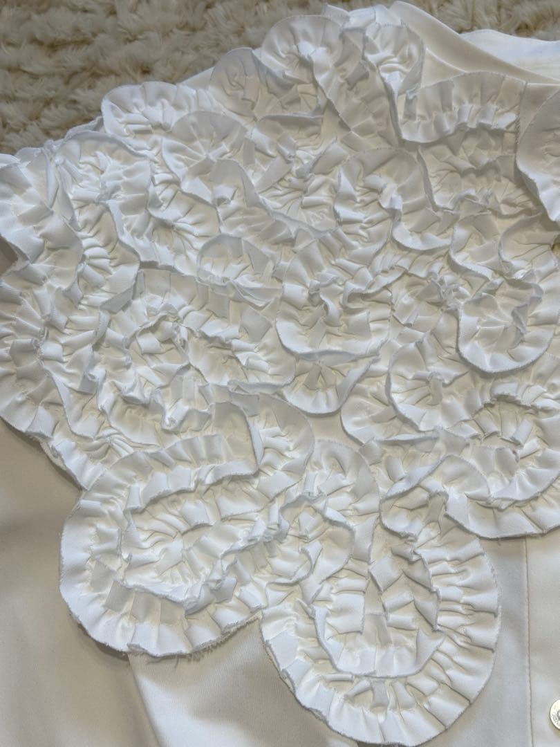 yori ヨリシロコン ホイップカラーブラウス 36 美品