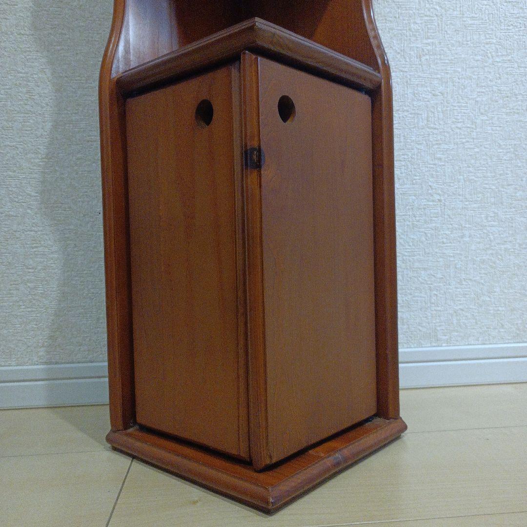 アンティーク　北欧風　木製コーナーラック コーナー飾り棚 3段収納