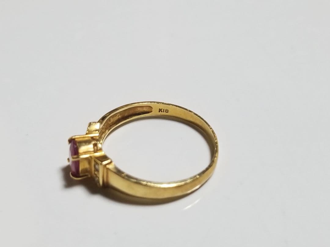 ク*ー様 中古18Kゴールドリングとイヤリングネックレス、4.61グラム