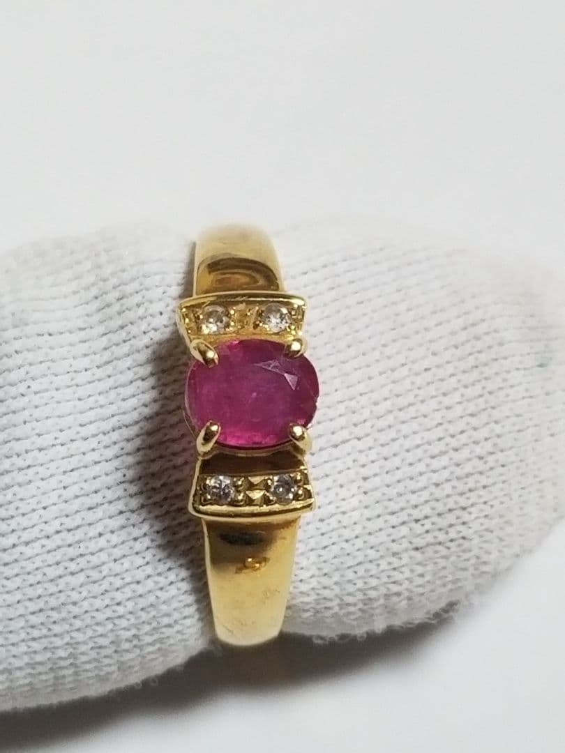 ク*ー様 中古18Kゴールドリングとイヤリングネックレス、4.61グラム