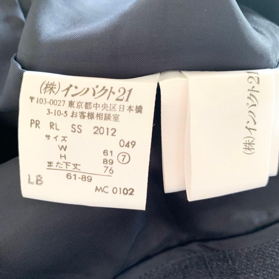 ラルフローレン　スーツ　セットアップ　パンツ　ネイビー　S