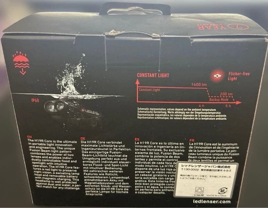 LEDLENSER H19R CORE ヘッドランプ