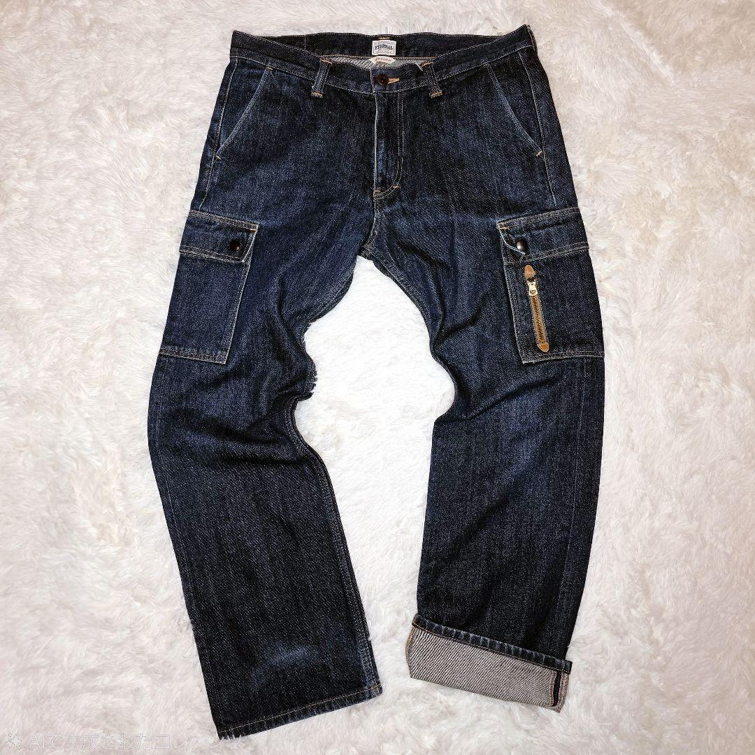 美品 36インチ 備中倉敷工房 ETERNAL 日本製 濃紺 カーゴペインター