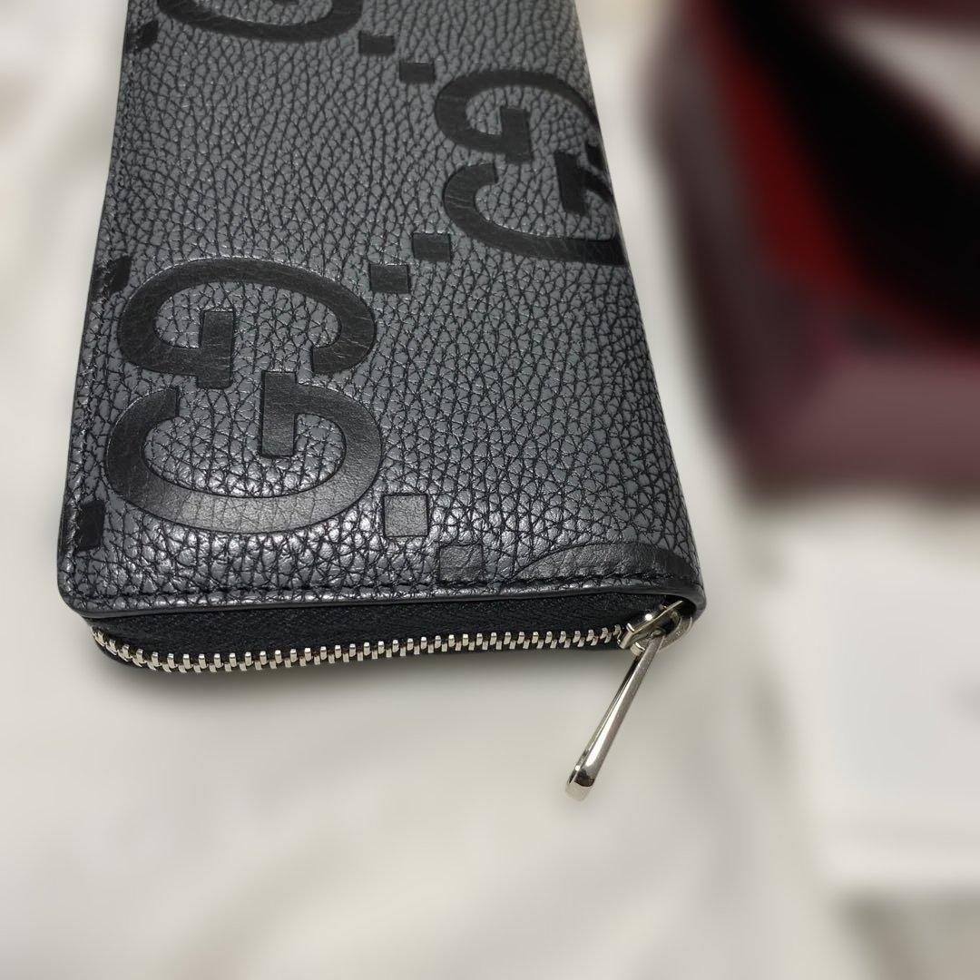 グッチ GUCCI ジャンボ GG ジップウォレット ラウンドファスナ―