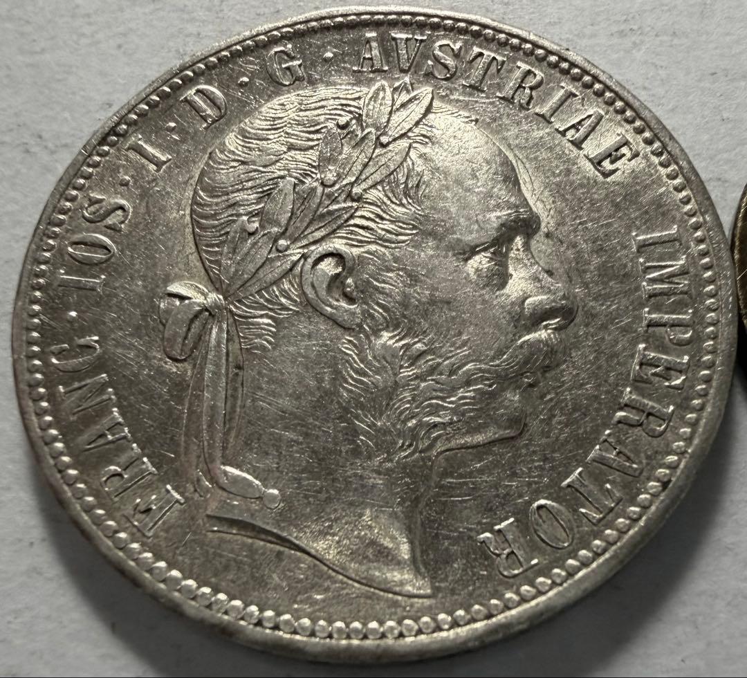 R*a様 1880年 オーストリアハンガリー帝国 1フローリン 銀貨フランツヨー