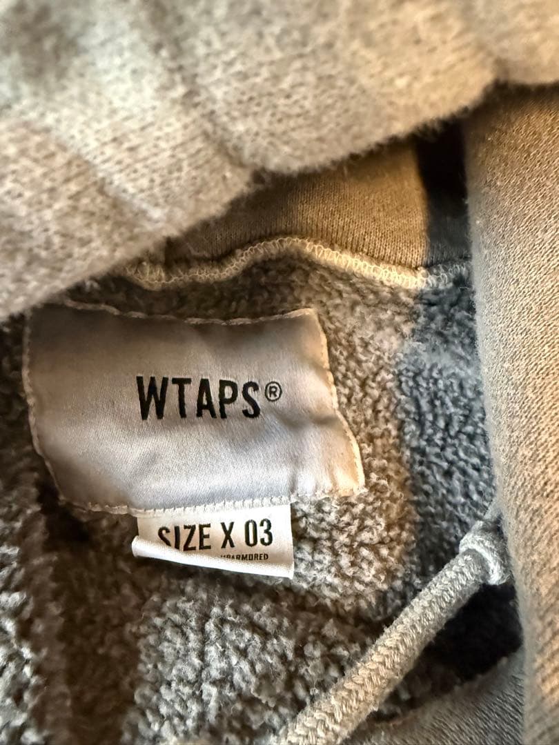 WTAPS ロゴパーカー　グレー　サイズ03 L