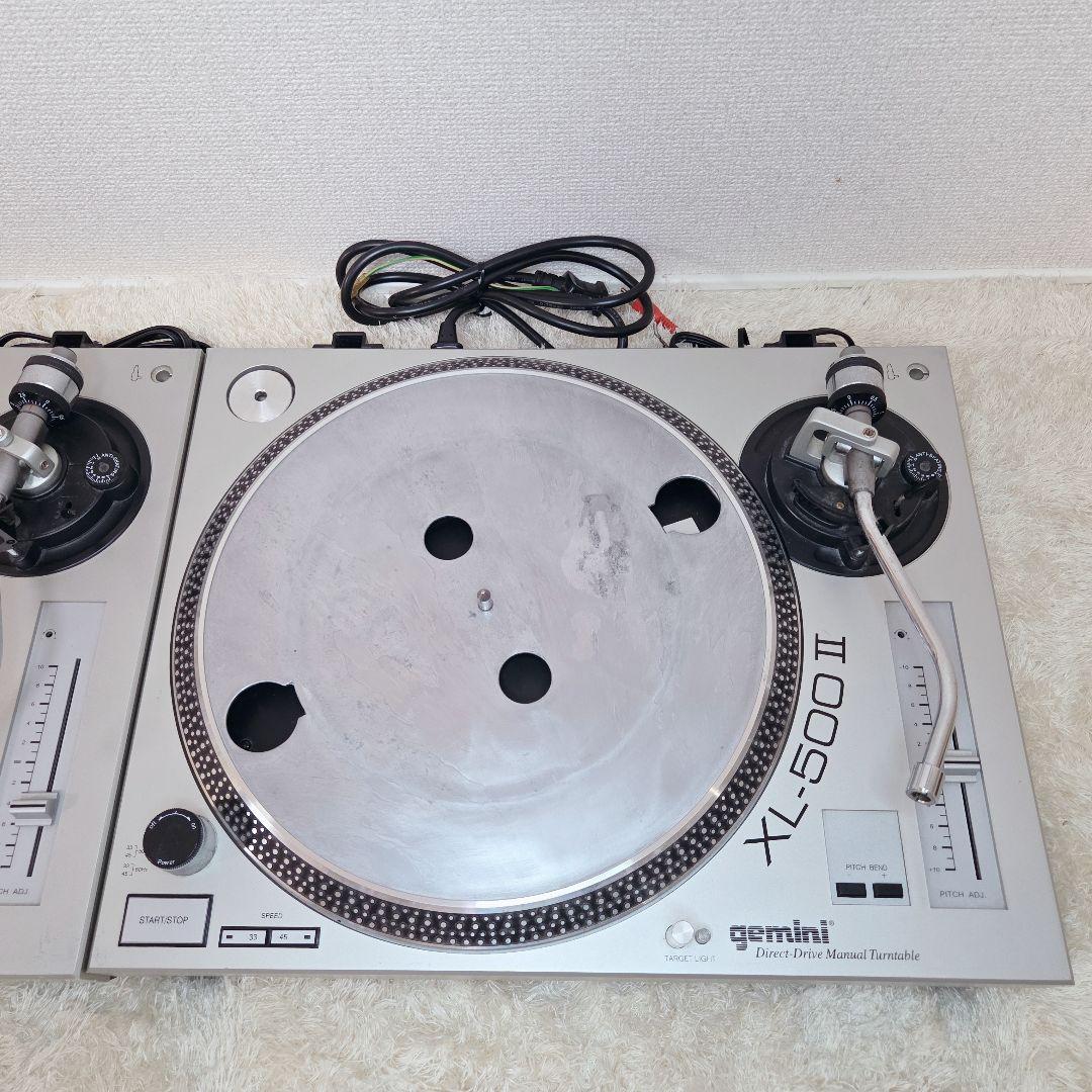 gemini ターンテーブル 2台セット XL-500Ⅱ ダイレクトドライブ