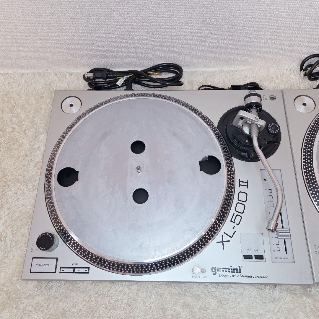 gemini ターンテーブル 2台セット XL-500Ⅱ ダイレクトドライブ