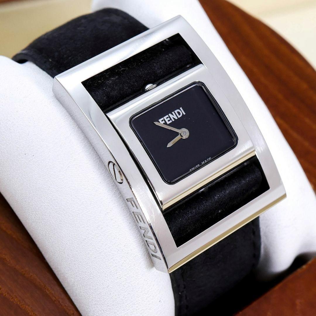 稼働 FENDI 腕時計 ターンフェイス 新品電池 ブレスウォッチ 1239