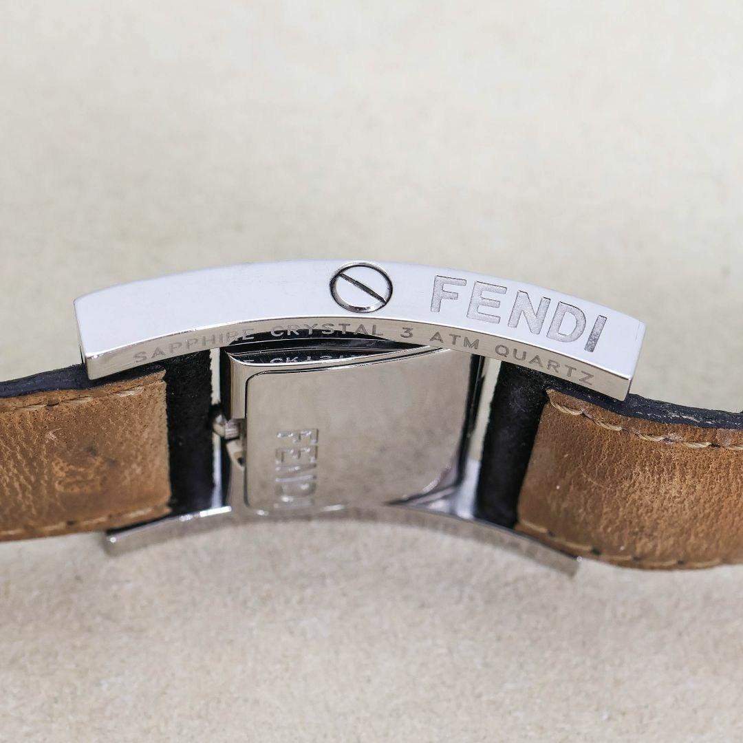 稼働 FENDI 腕時計 ターンフェイス 新品電池 ブレスウォッチ 1239
