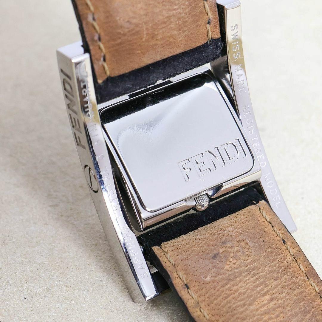 稼働 FENDI 腕時計 ターンフェイス 新品電池 ブレスウォッチ 1239