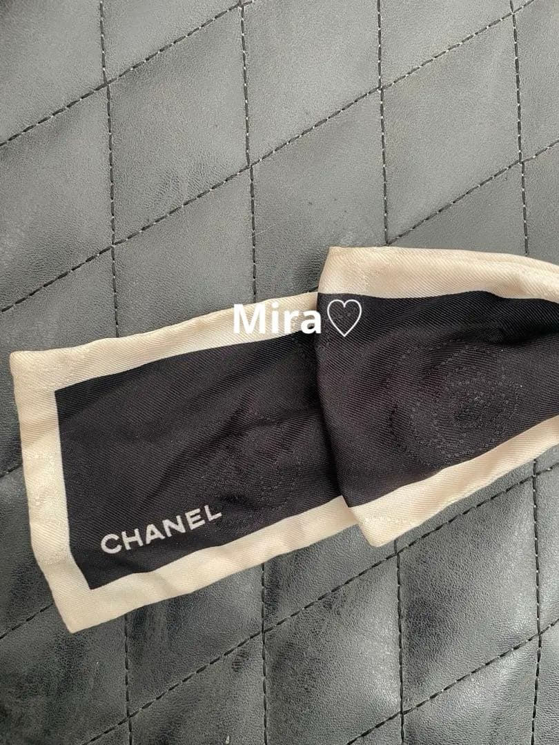 uuuu　Chanel リボン　シュシュ　ヘアゴム