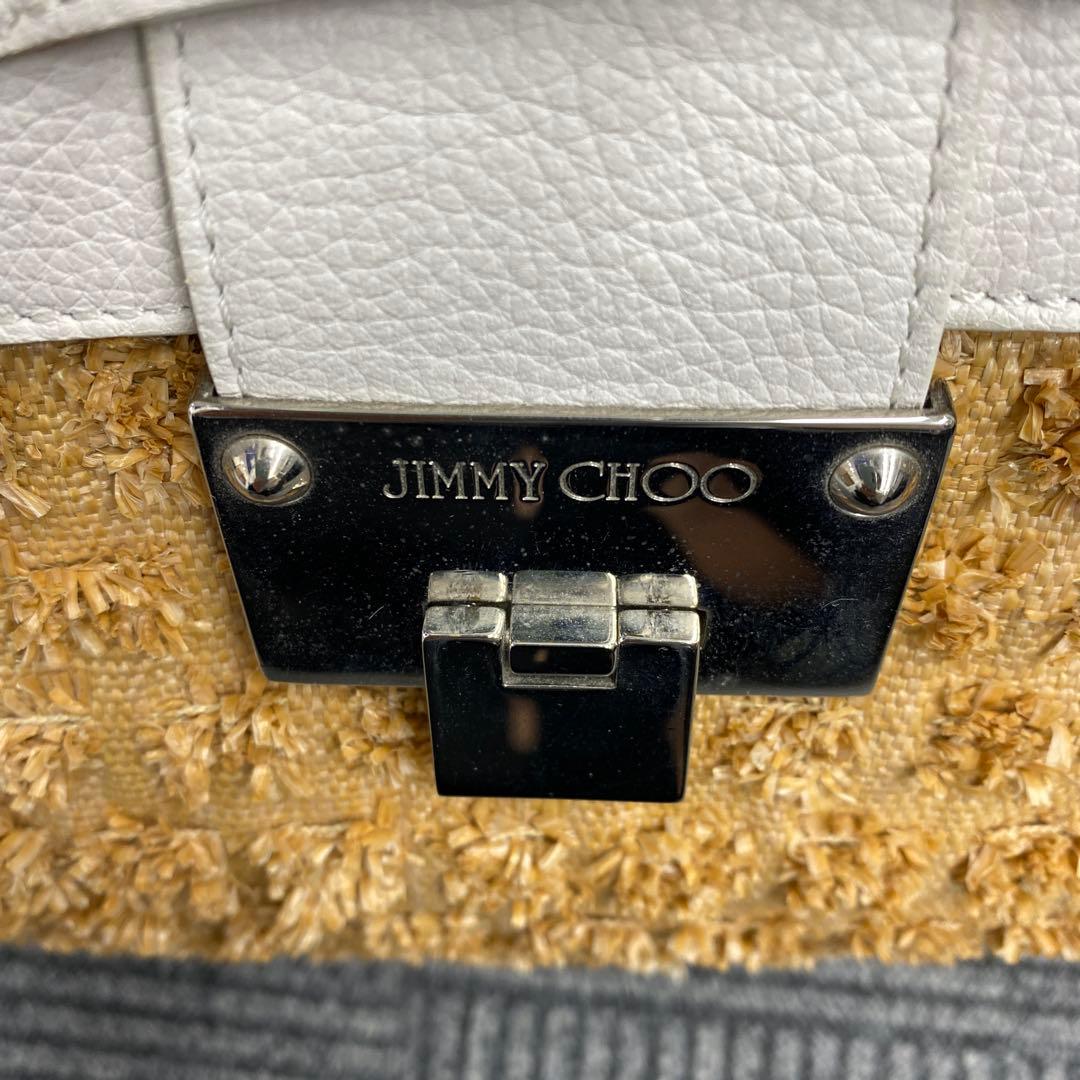 JIMMY CHOO テクスチャー ハンドバッグ