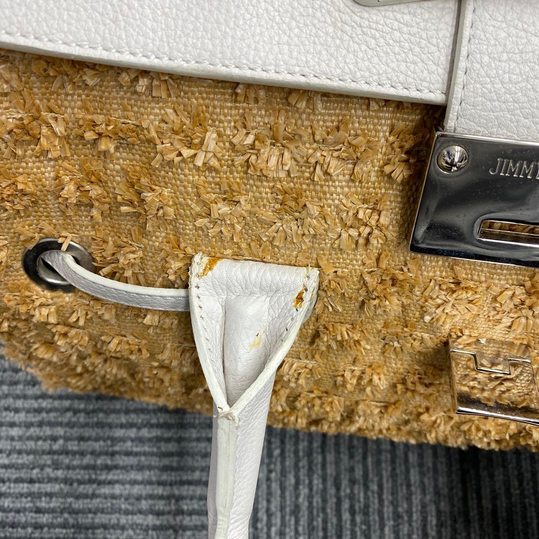 JIMMY CHOO テクスチャー ハンドバッグ