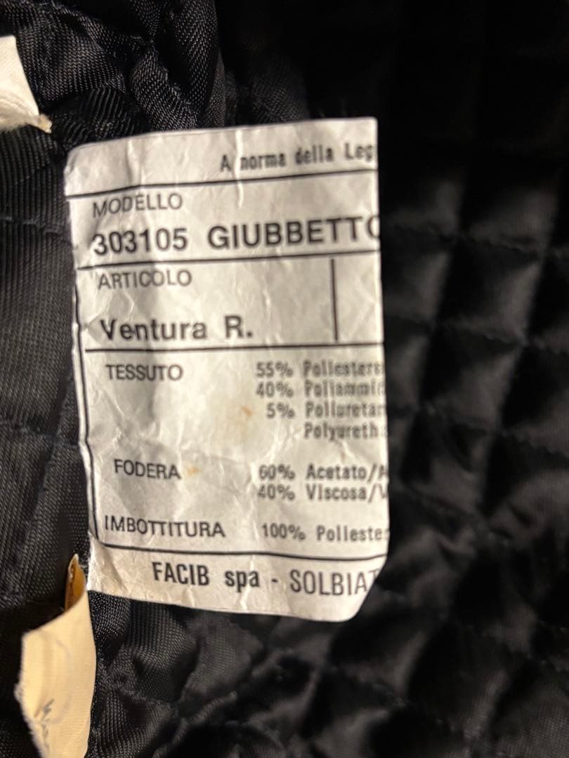 90s VERSACE SPORT レザーカラー ジップブルゾン size52