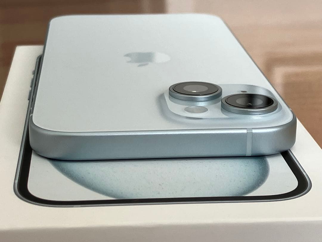 画面割れ iPhone15 本体 青 128GB iPhone 15 Apple