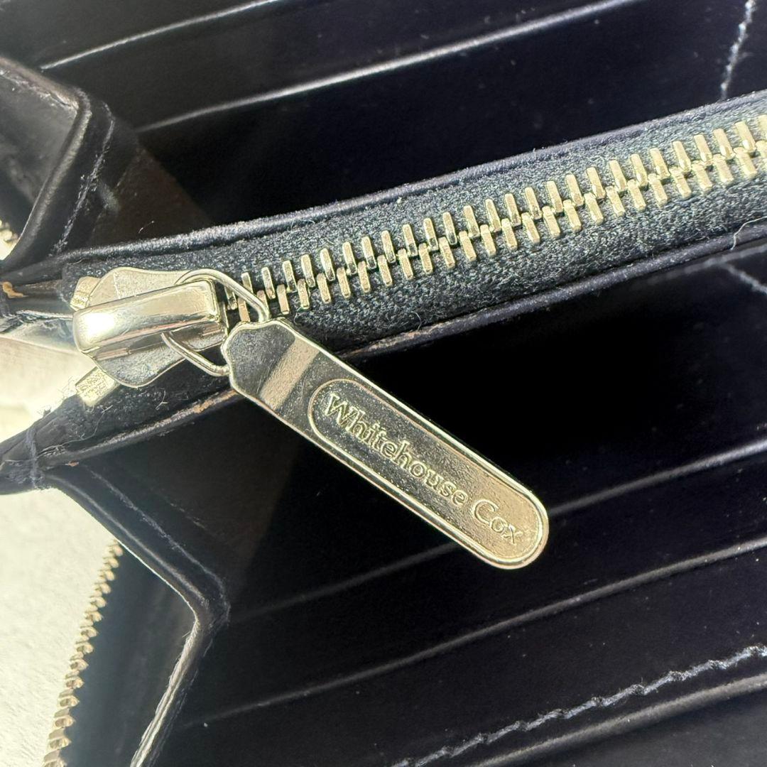 【入手困難】Whitehouse Cox ラウンドジップ 長財布 ロンドンカーフ