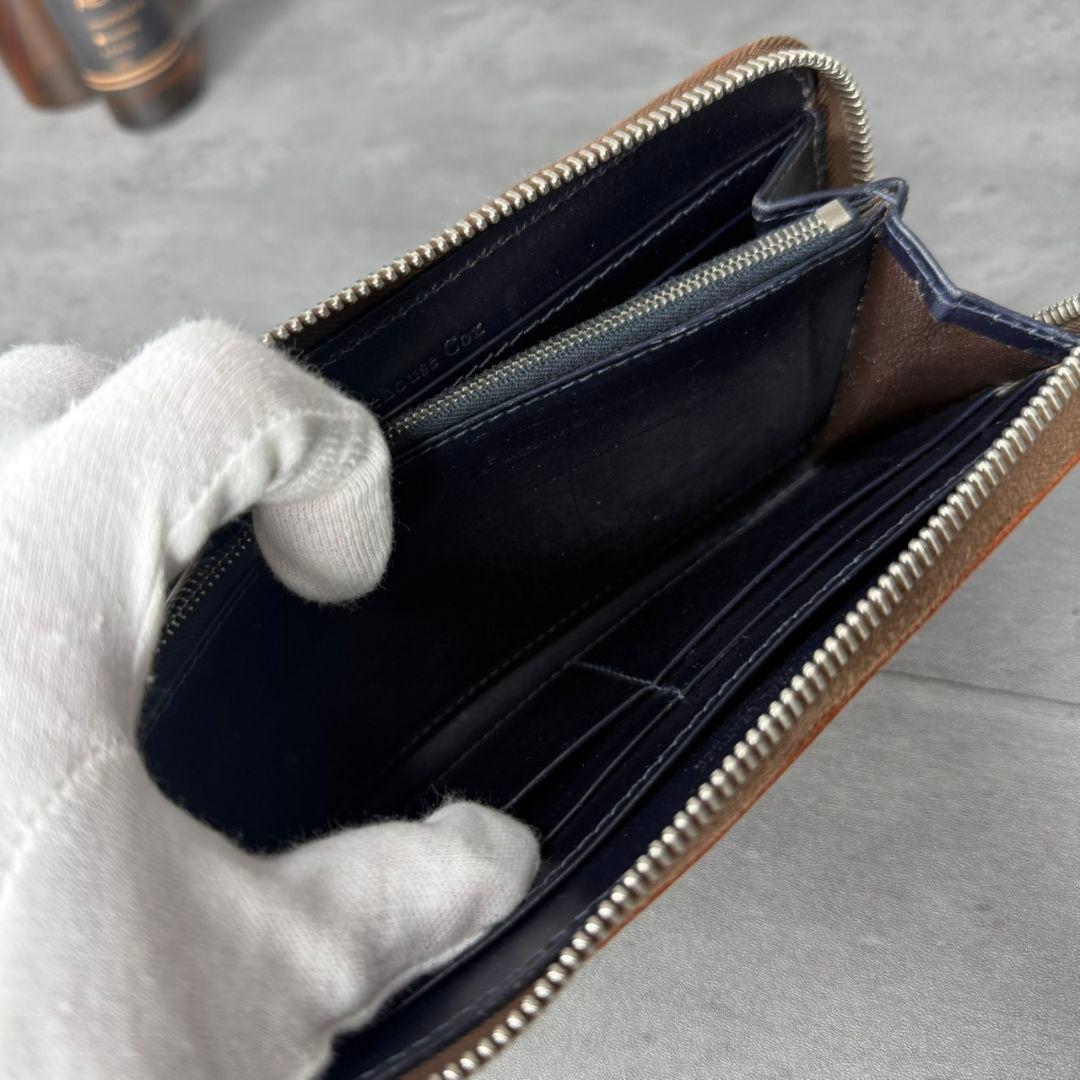 【入手困難】Whitehouse Cox ラウンドジップ 長財布 ロンドンカーフ