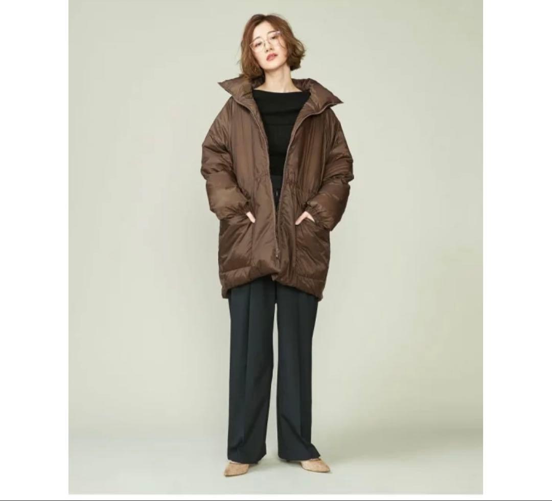 conteコンテ　リバーシブルダウンジャケット　ブラウン